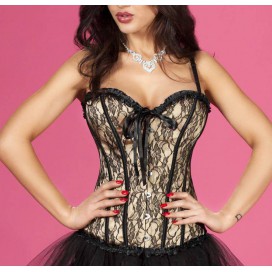 Meana Corset - Black and gold