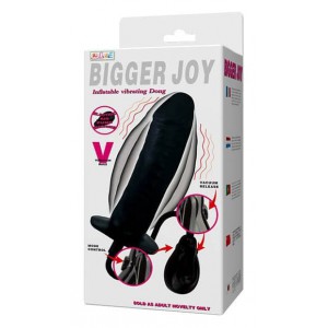 Opblaasbare en vibrerende dildo Joy 15 x 4.5cm