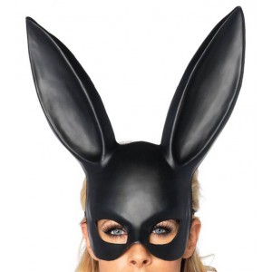 Leg Avenue Máscara de conejo - Negra