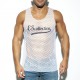 OPEN MESH Tank Top White