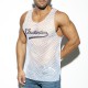 OPEN MESH Tank Top White