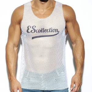 ES Collection OPEN MESH Tank Top White