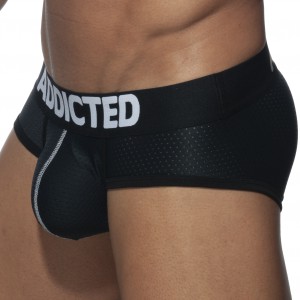 Addicted PUSH UP MESH Briefs Black