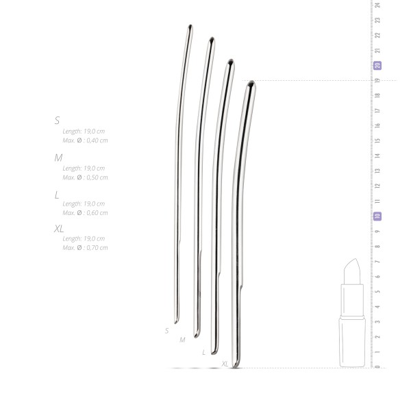 Pack of 4 urethral rods 4-7mm