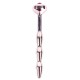 JEWELLED Urethra Juweel 7cm x 8mm Rood