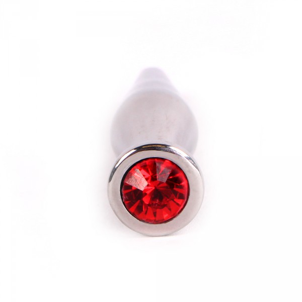 Penisplug mit Schmuck SMOOTH Rot 11mm