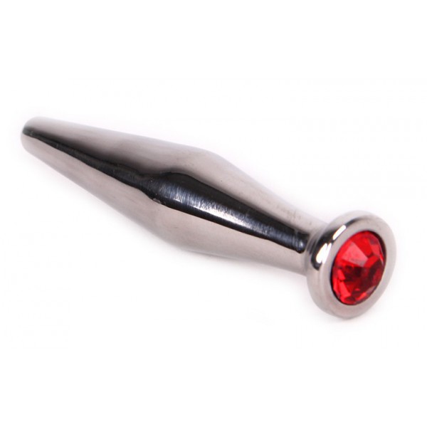 Penisstop met juweel SMOOTH Rood 11mm