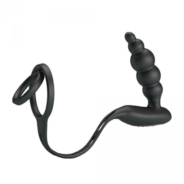 Plug vibrante con anelli VIBRA PENIS 8 x 2,4 cm