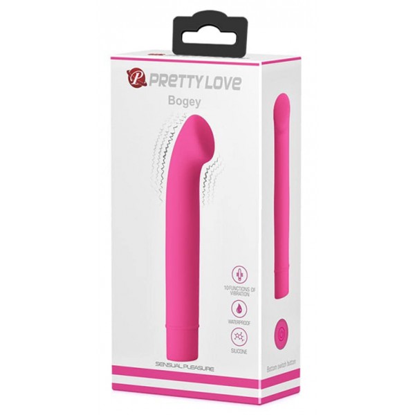 BOGEY vibrerende sextoy - 15 x 2,4 cm Fushia