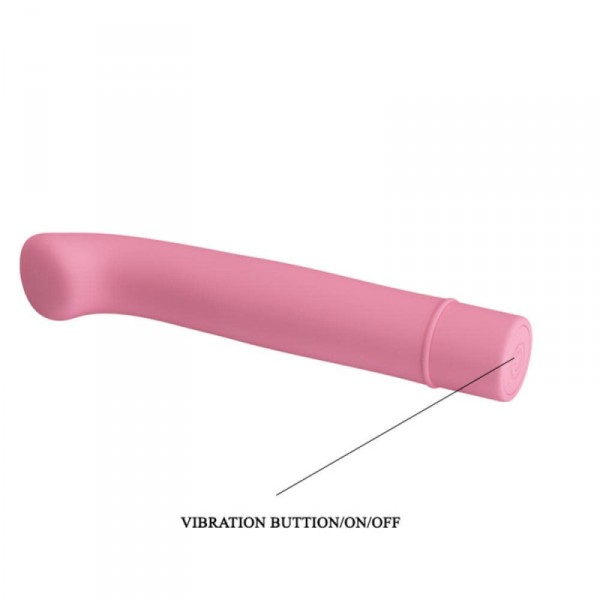 BOGEY sextoy vibrador - 15 x 2,4 cm Rosa pastel