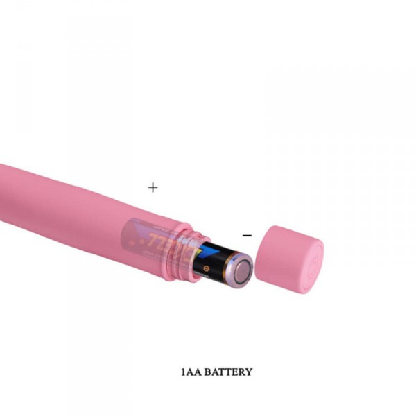 Vibrating sextoy BOGEY - 15 x 2.4 cm Pastel pink