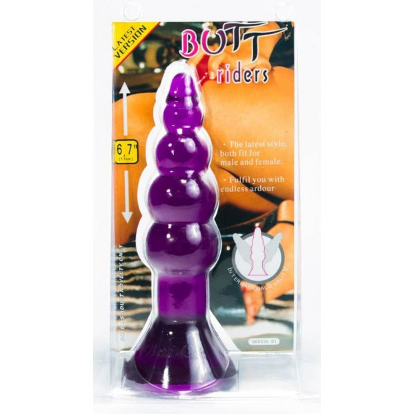 Plug Butt Riders 14 x 4 cm Violet