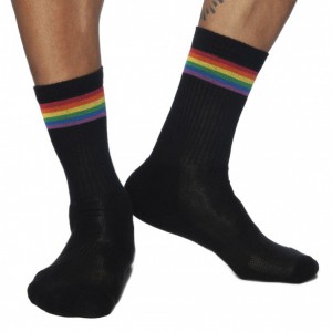 Addicted AD RAINBOW Socks Black