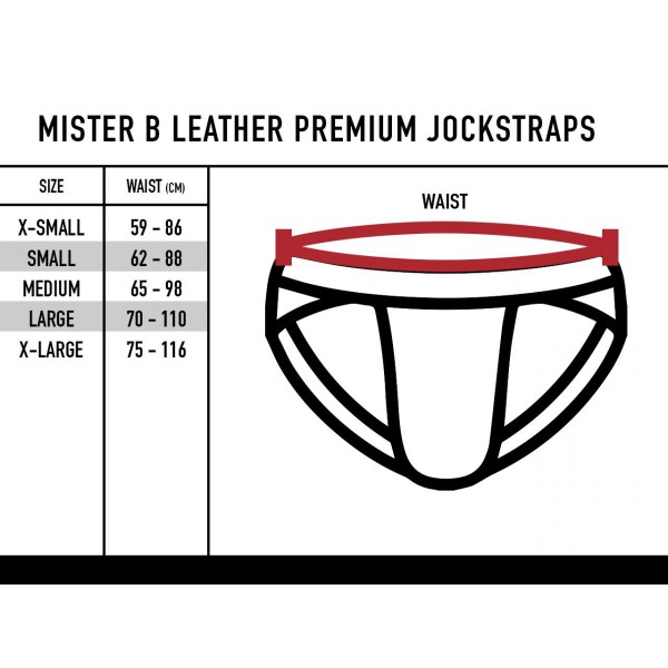 Mister B Leather Jockstrap Negro