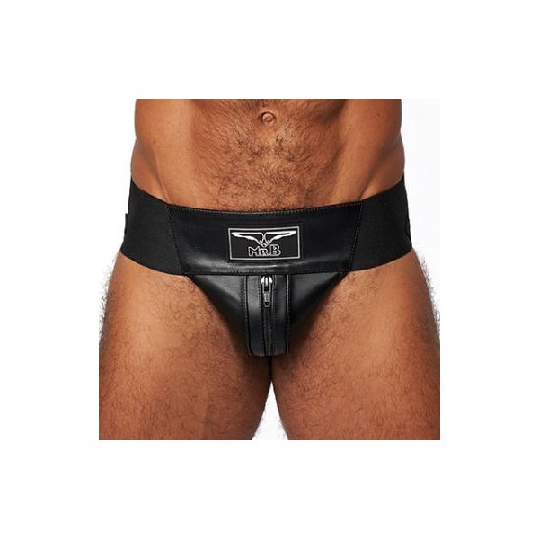 Mister B Leather Jockstrap Black