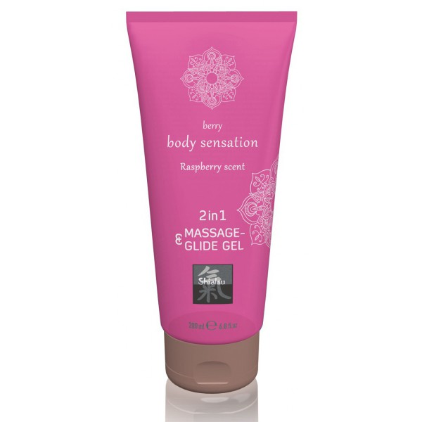 Raspberry Lubricant and Massage Gel 200mL