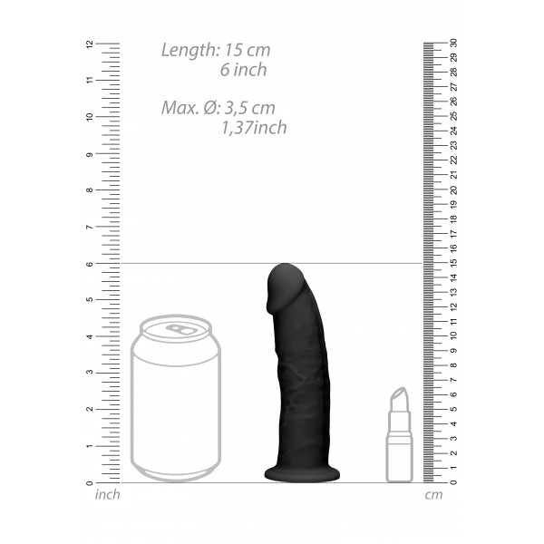 Dildo de silicone Realrock 14,5 x 3,7 cm