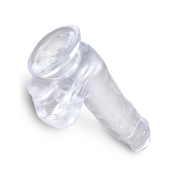 King Cock transparante dildo 13.5 x 3.5cm