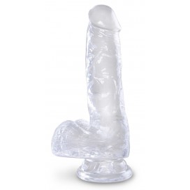 King Cock Gode Transparent King Cock CLEAR 13.5 x 3.5cm