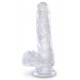 King Cock transparante dildo 13.5 x 3.5cm