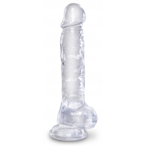 King Cock Consolador transparente King Cock 18 x 4,7 cm