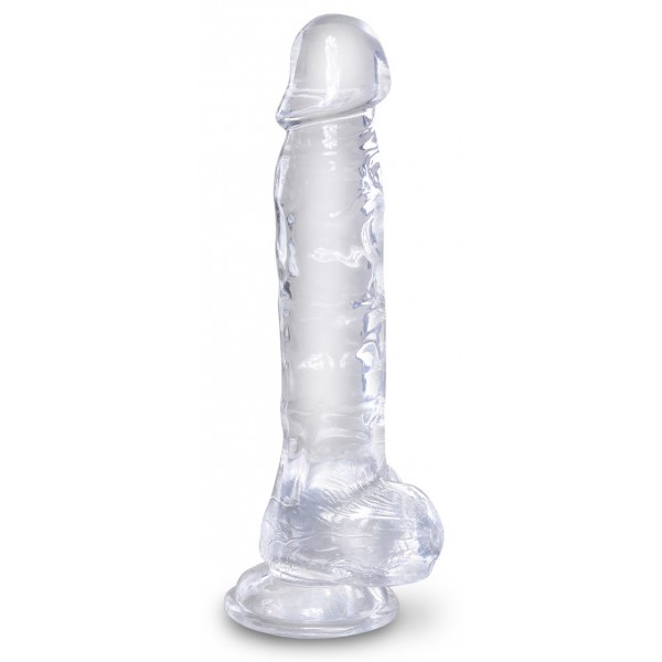 Gode transparent King Cock 18 x 4.7cm