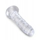 König Schwanz transparent Dildo 16 x 3,7cm