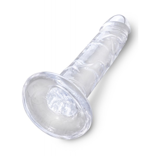 Dildo trasparente King Cock 16 x 3,7 cm