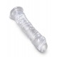 Dildo transparente King Cock 20 x 4,5cm